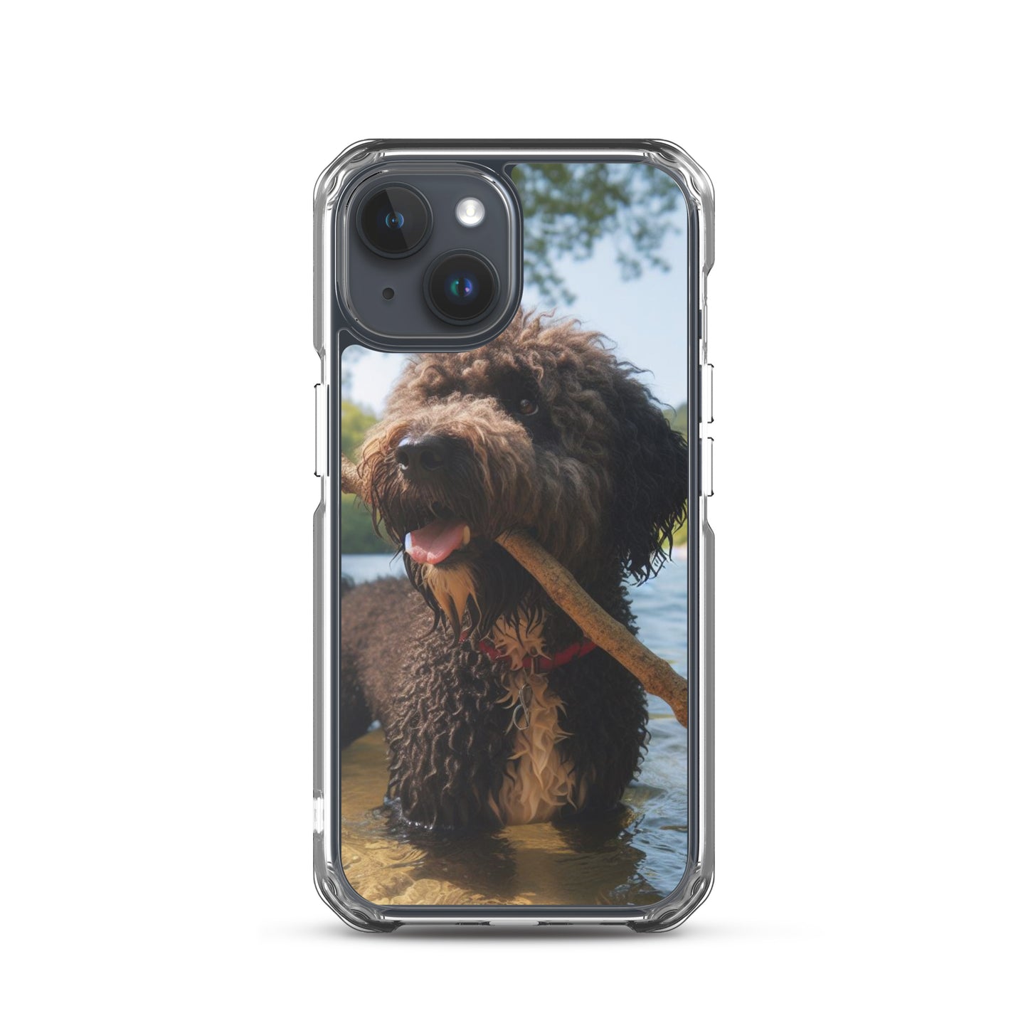 Funda transparente water dog palo