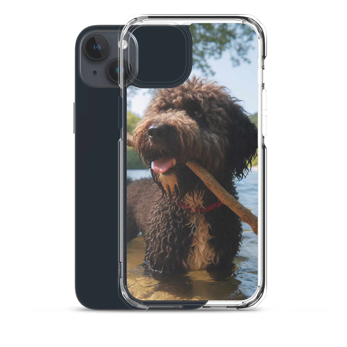 Funda transparente water dog palo