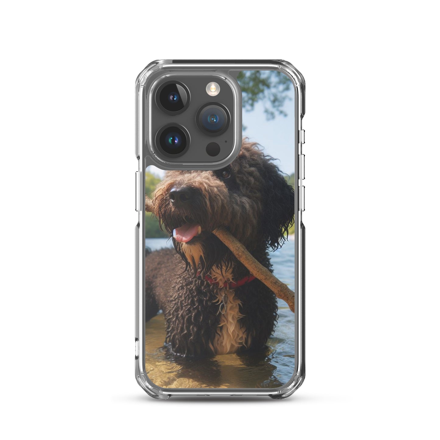 Funda transparente water dog palo