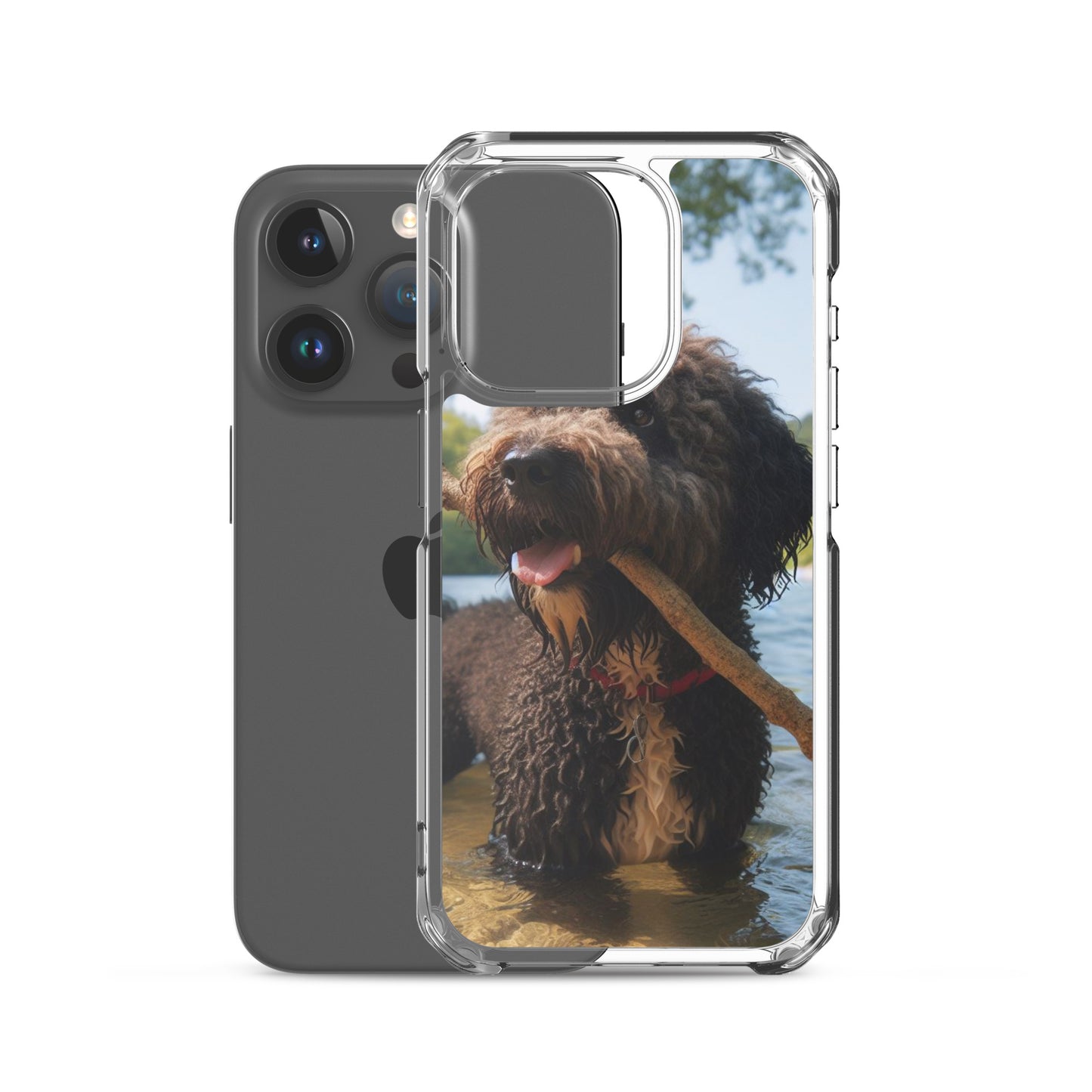 Funda transparente water dog palo