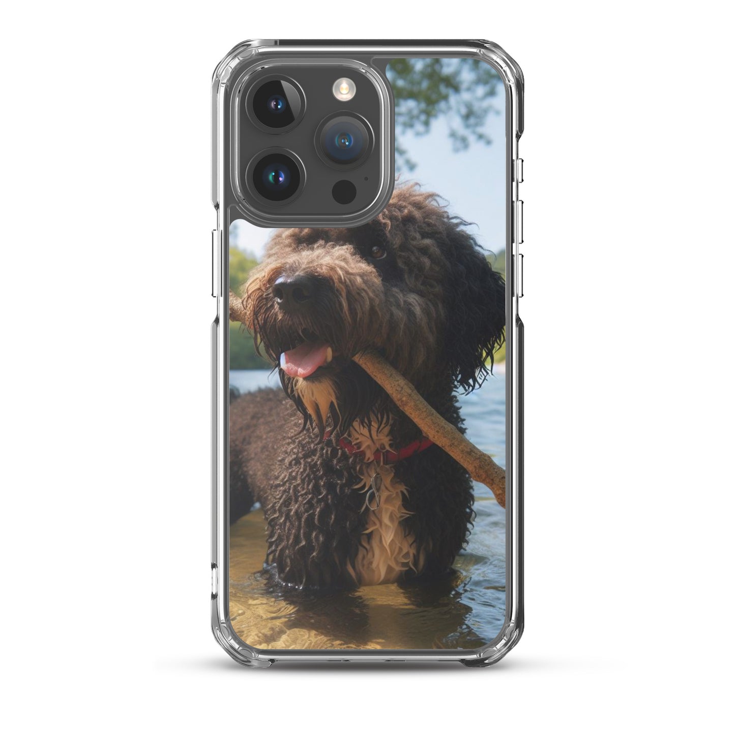 Funda transparente water dog palo