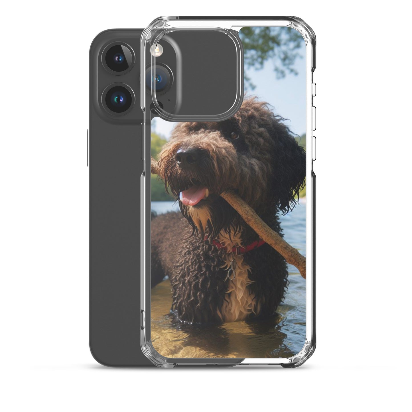 Funda transparente water dog palo