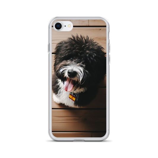 Funda transparente water dog mirada