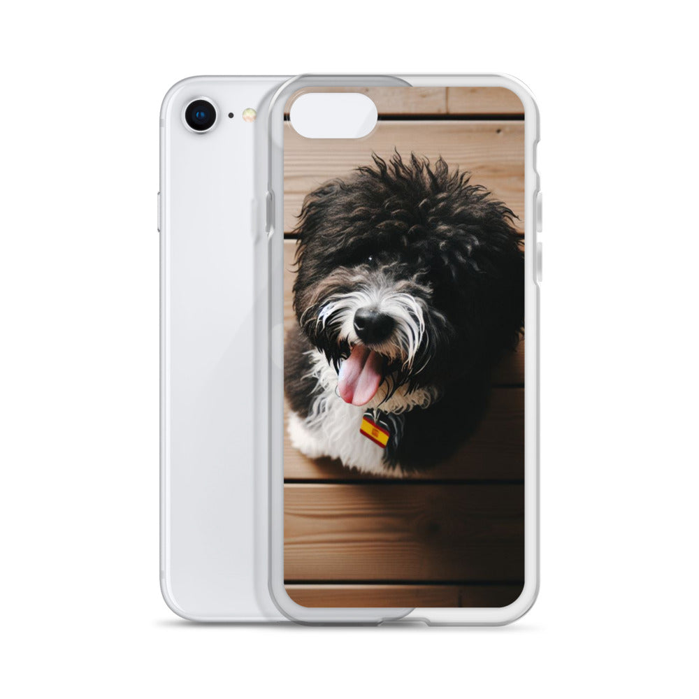 Funda transparente water dog mirada