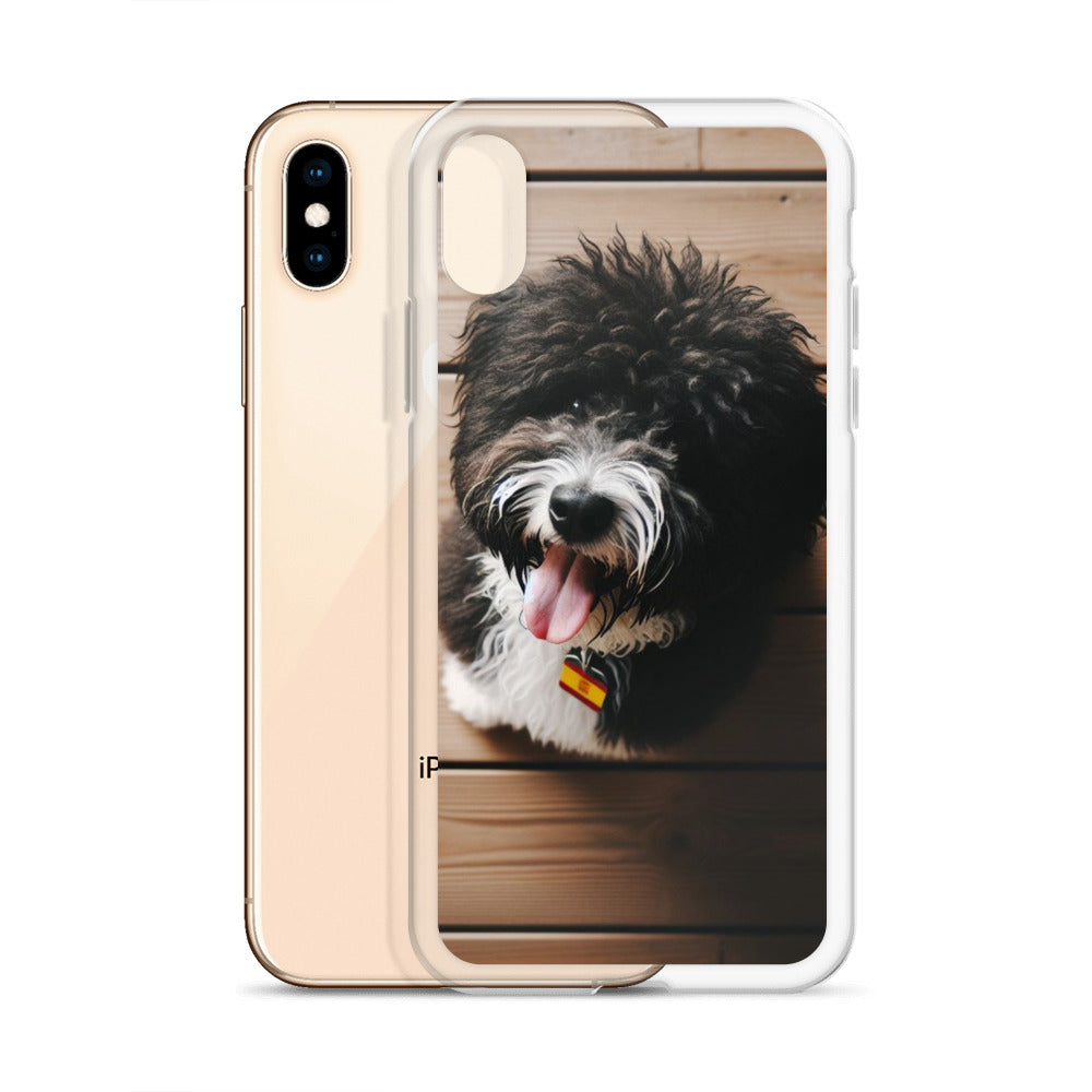 Funda transparente water dog mirada