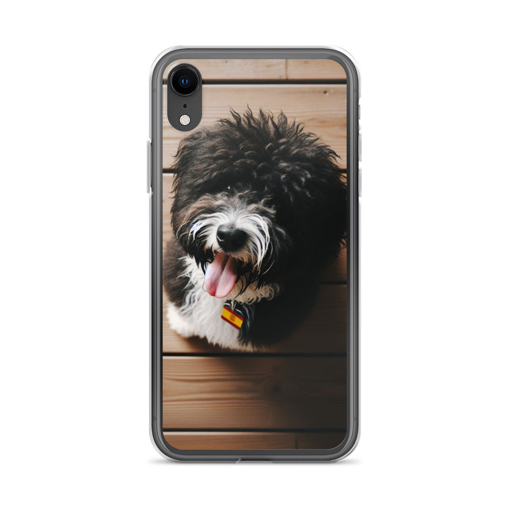 Funda transparente water dog mirada