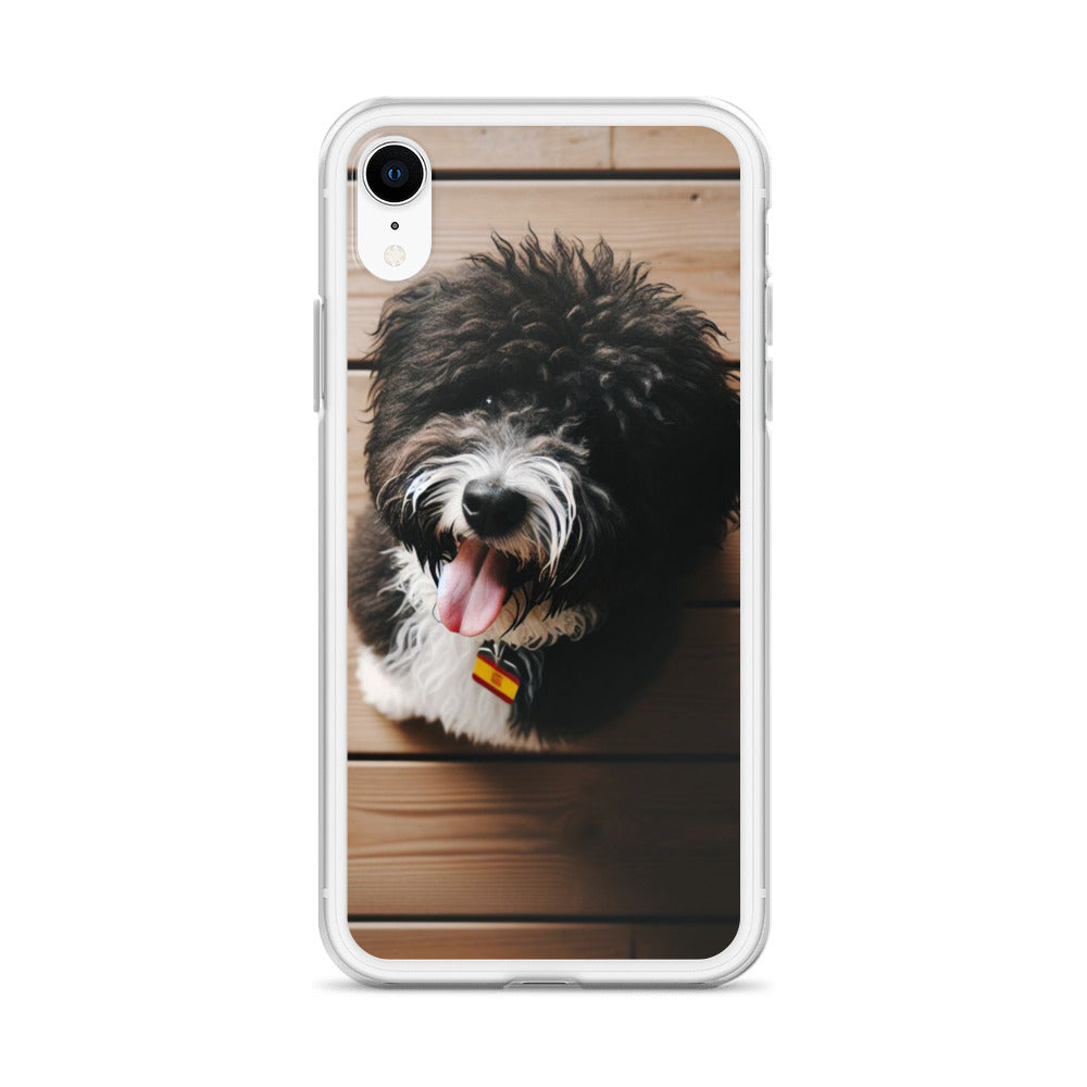 Funda transparente water dog mirada