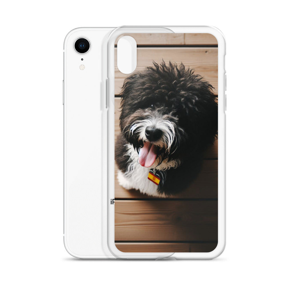 Funda transparente water dog mirada