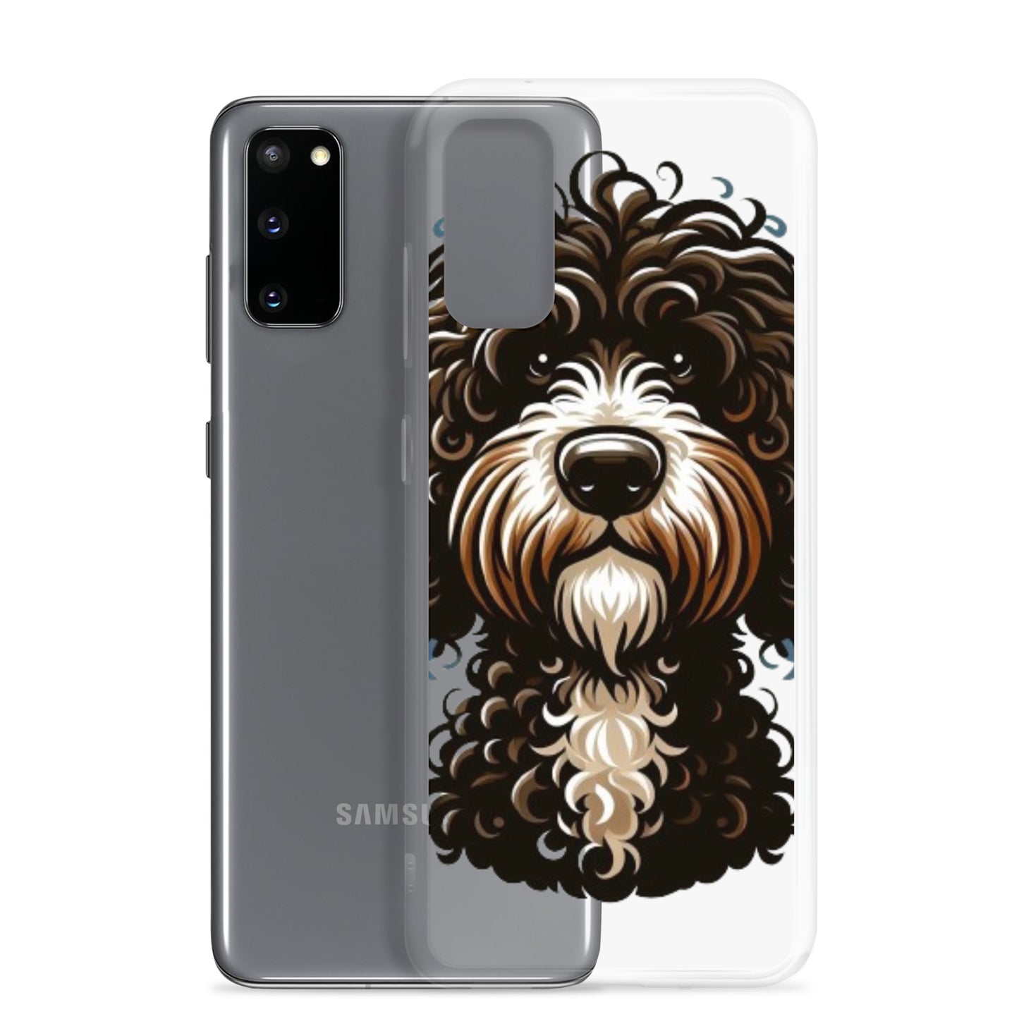 Funda transparente water dog sad