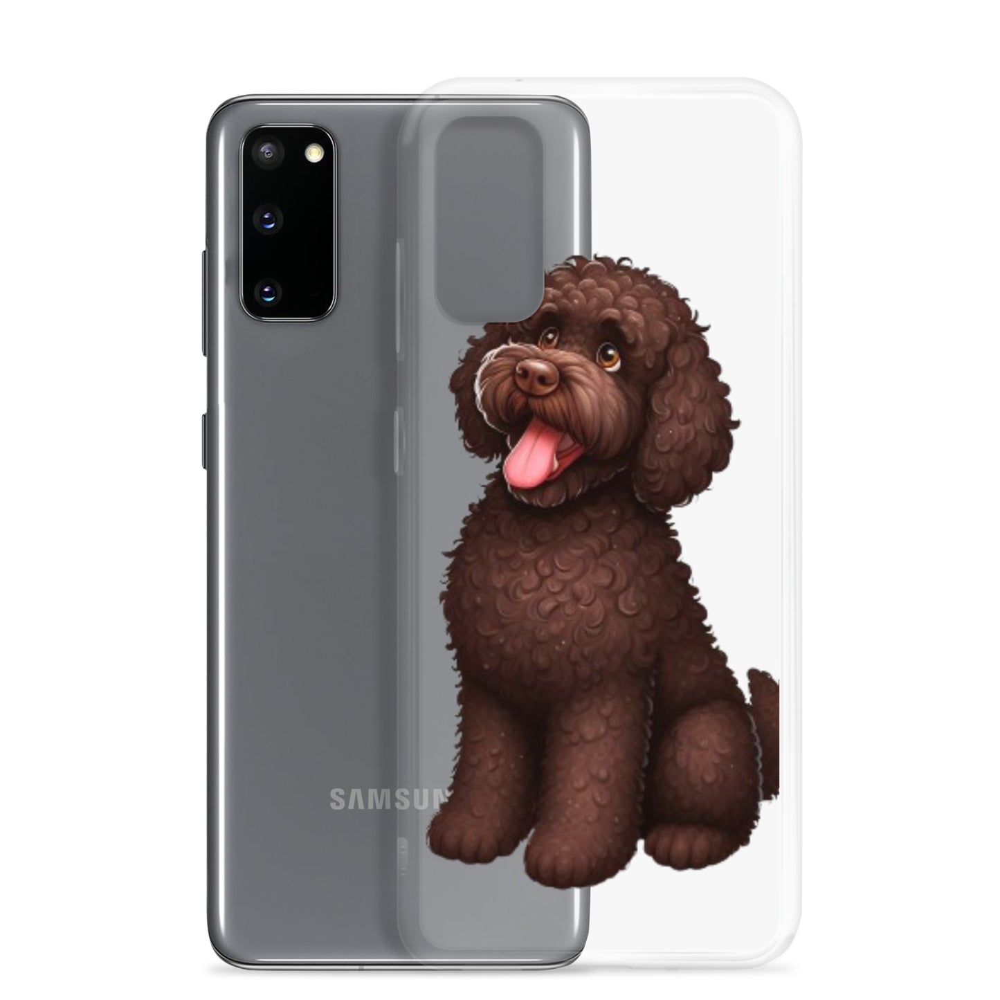 Funda transparente water dog happy