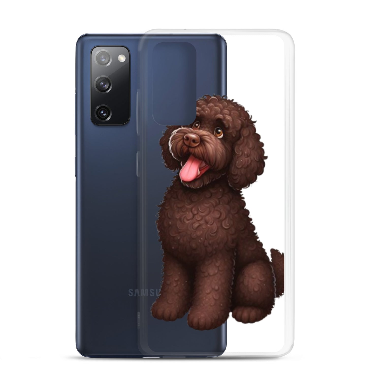 Funda transparente water dog happy