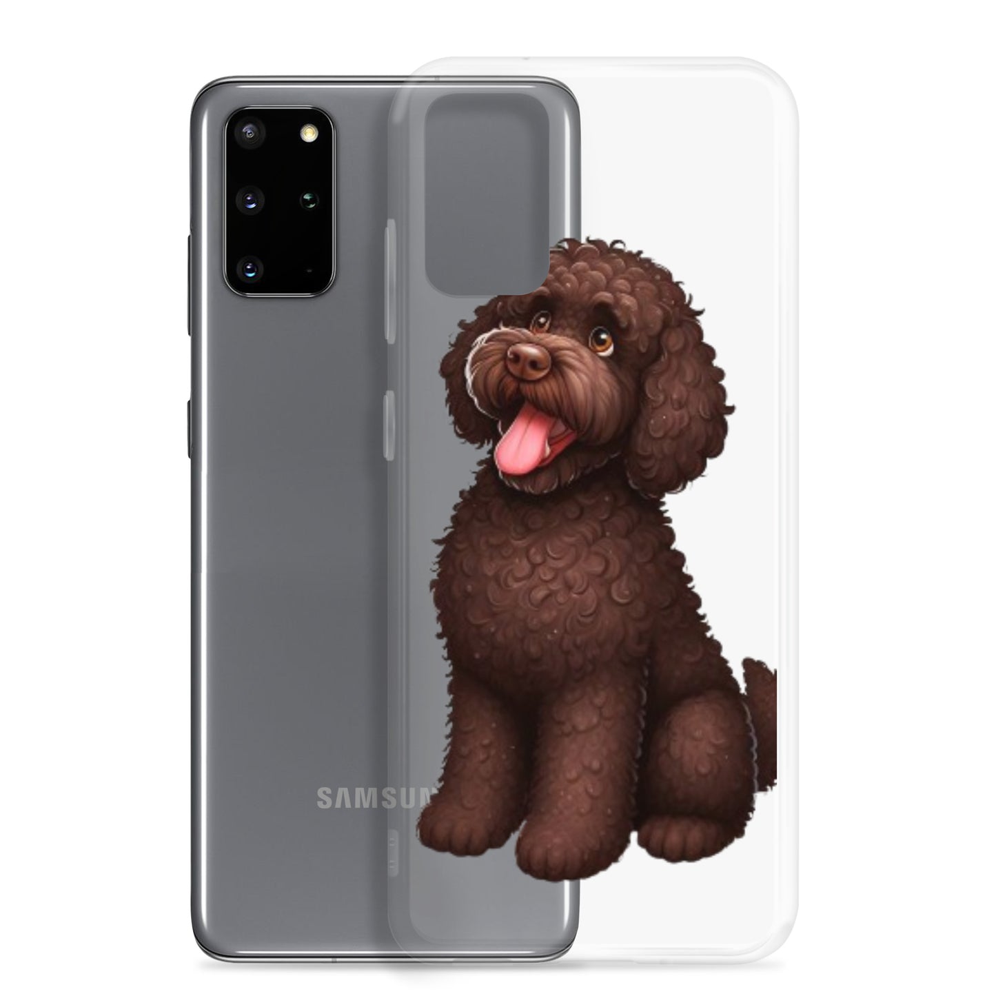 Funda transparente water dog happy