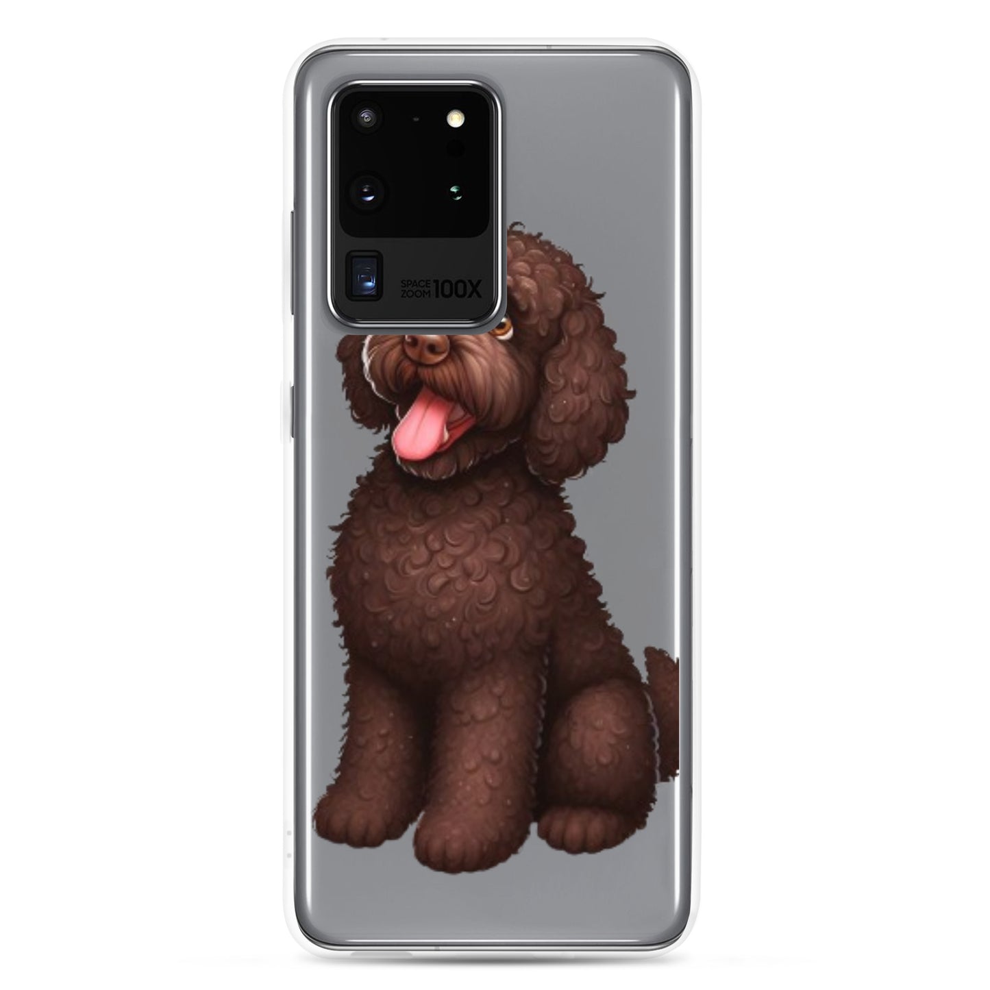 Funda transparente water dog happy