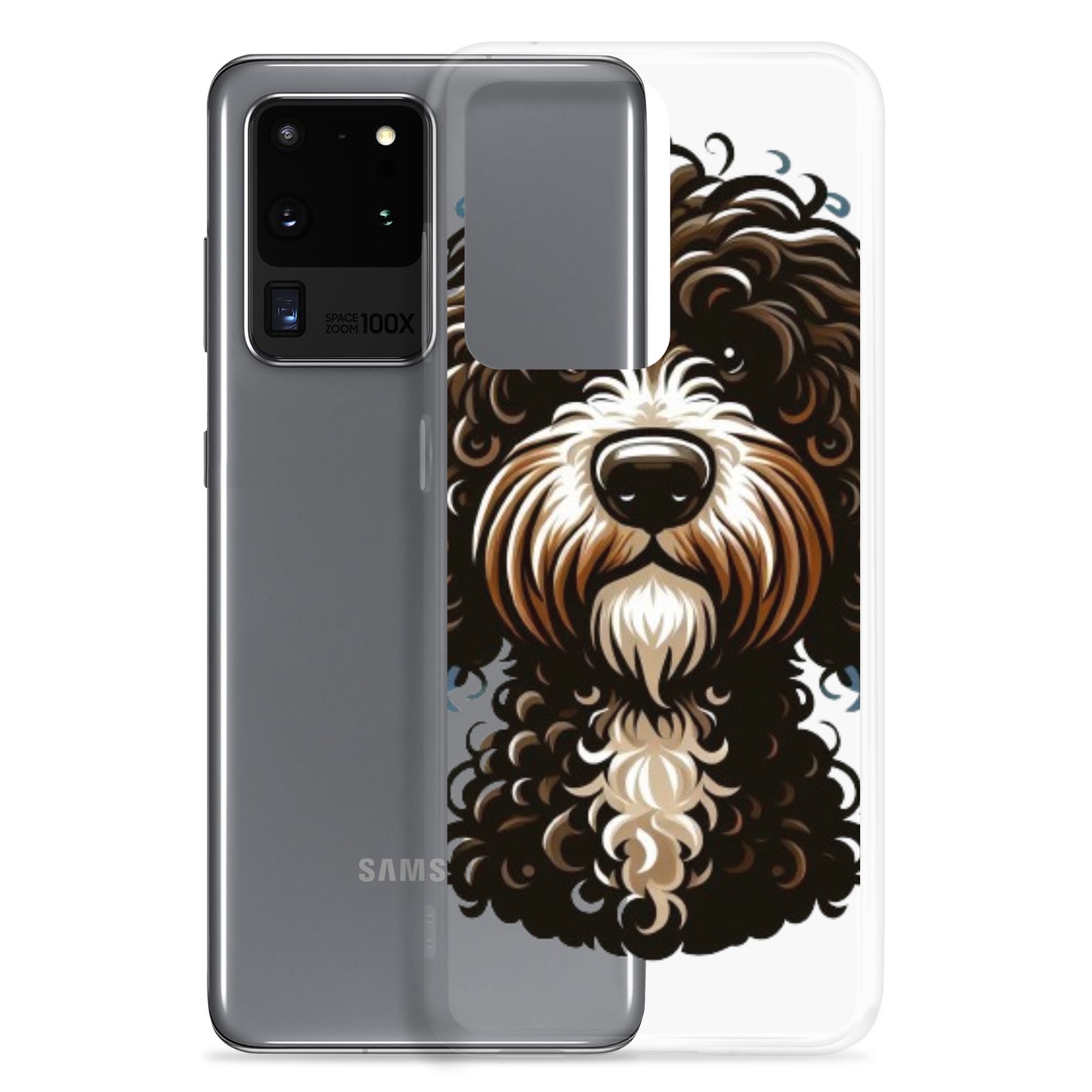 Funda transparente water dog sad