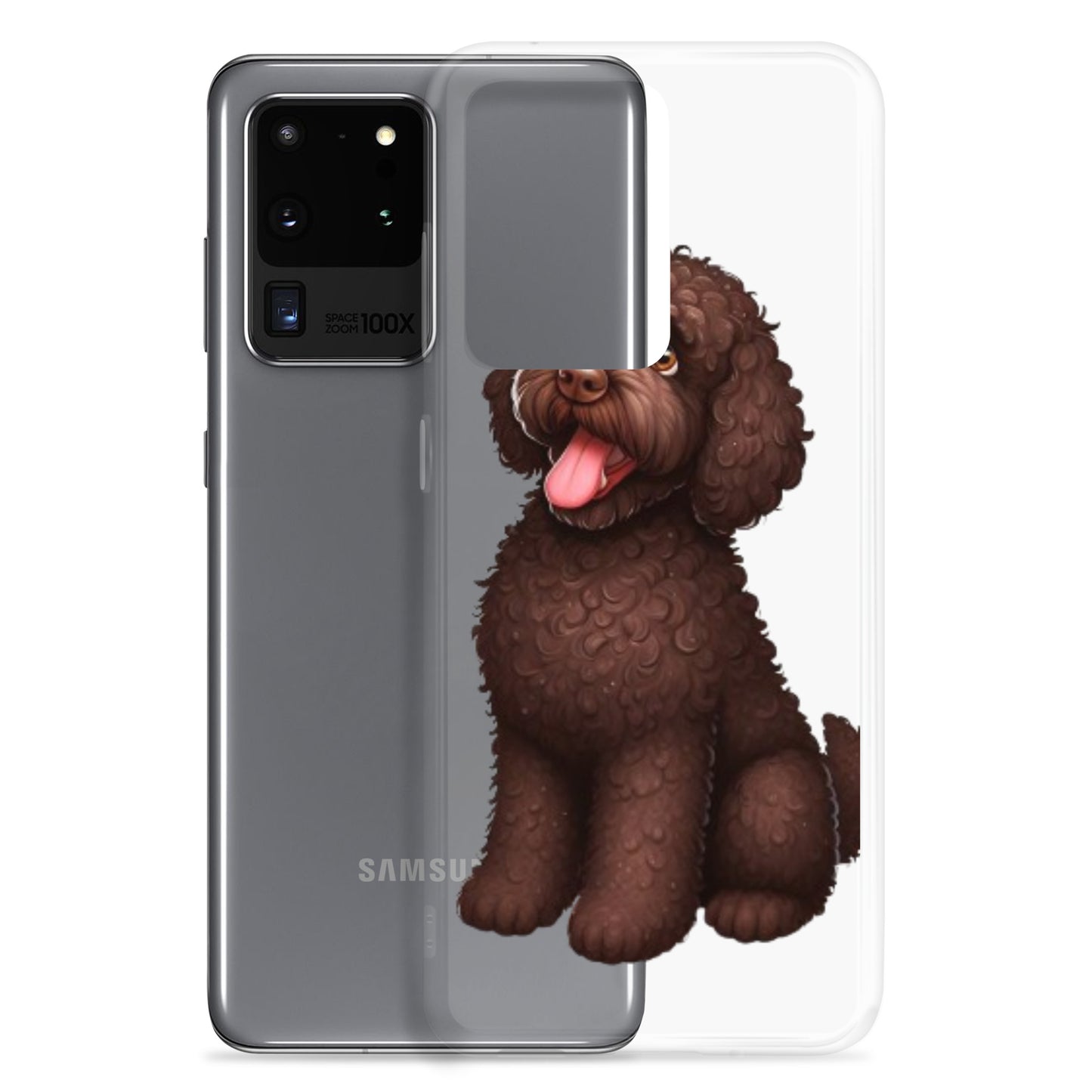 Funda transparente water dog happy