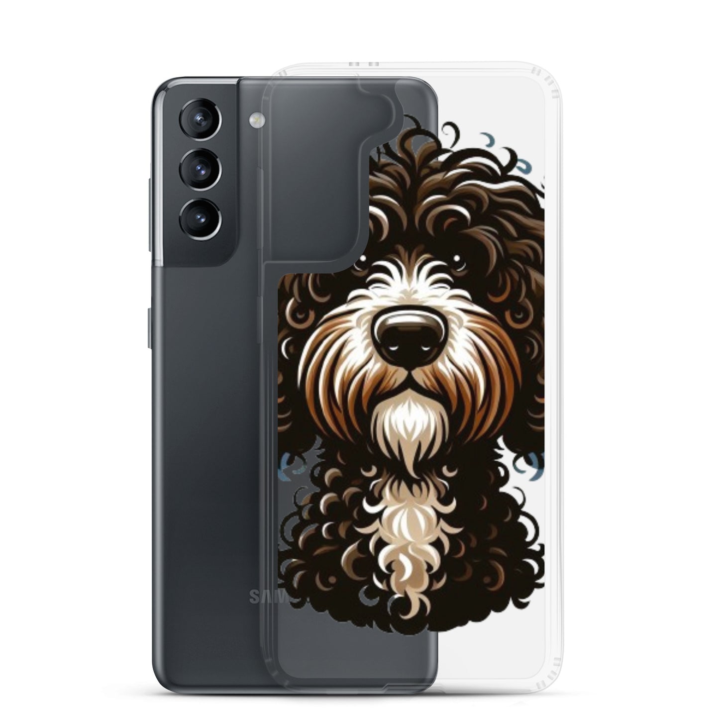 Funda transparente water dog sad