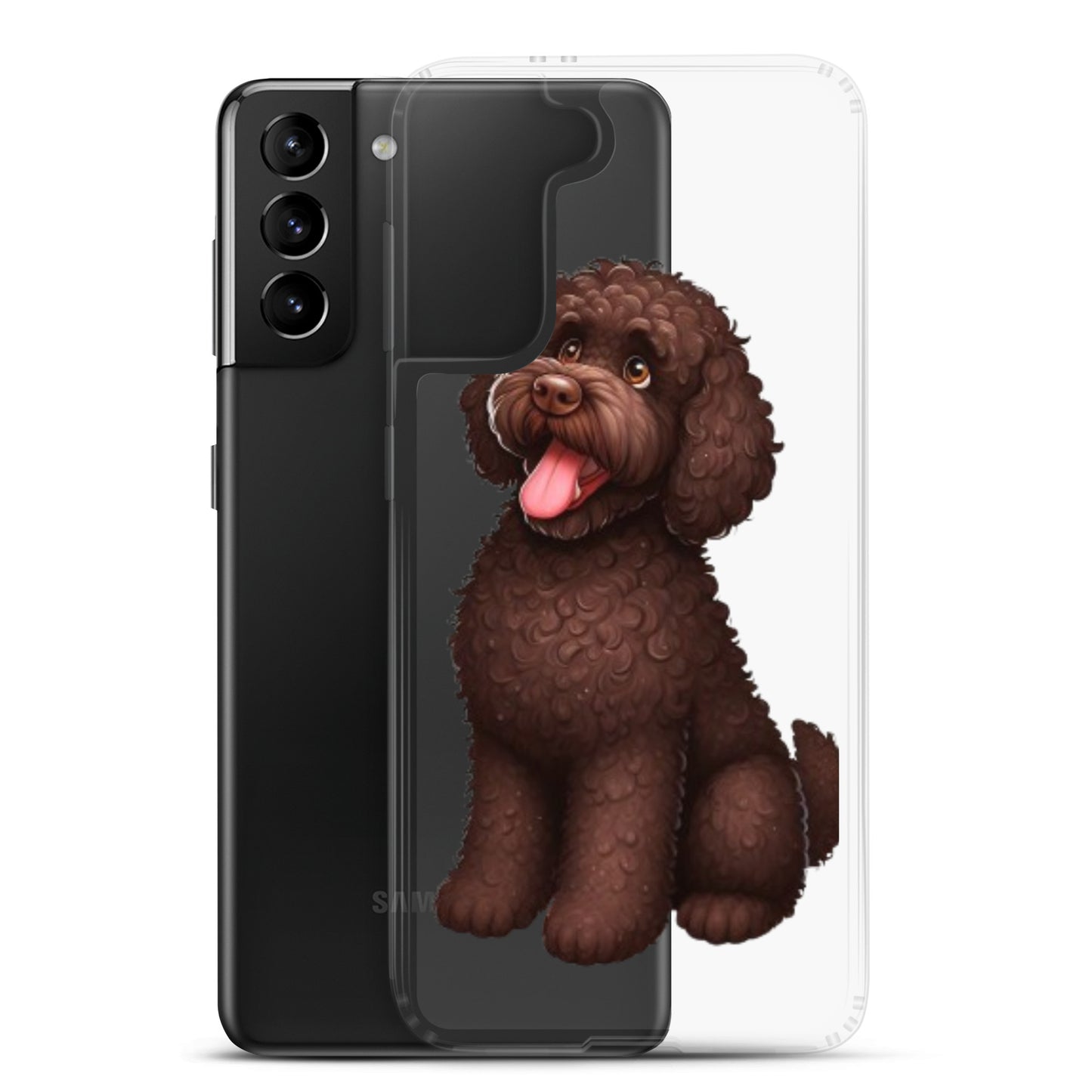 Funda transparente water dog happy