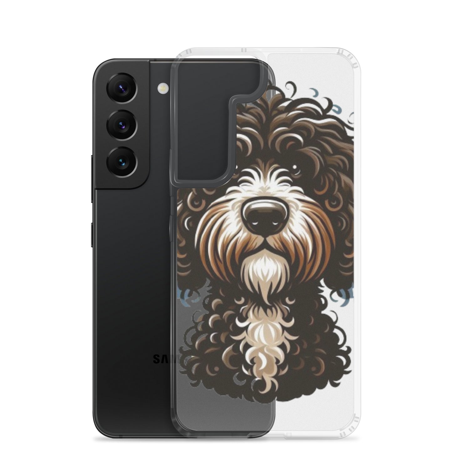 Funda transparente water dog sad