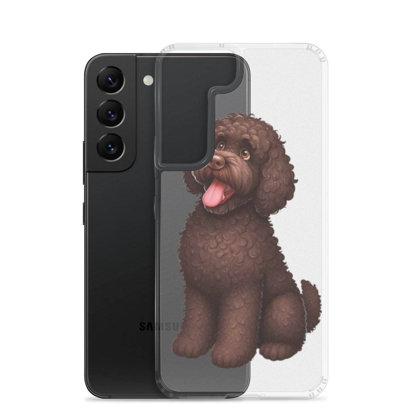 Funda transparente water dog happy