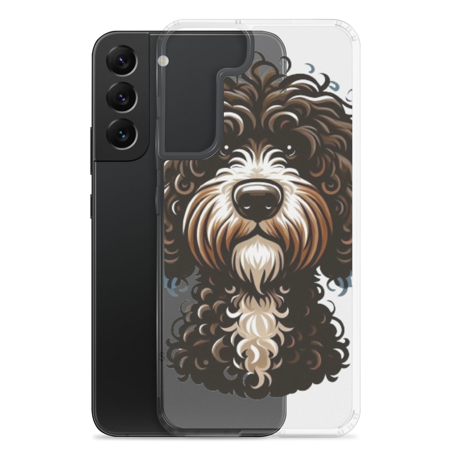 Funda transparente water dog sad