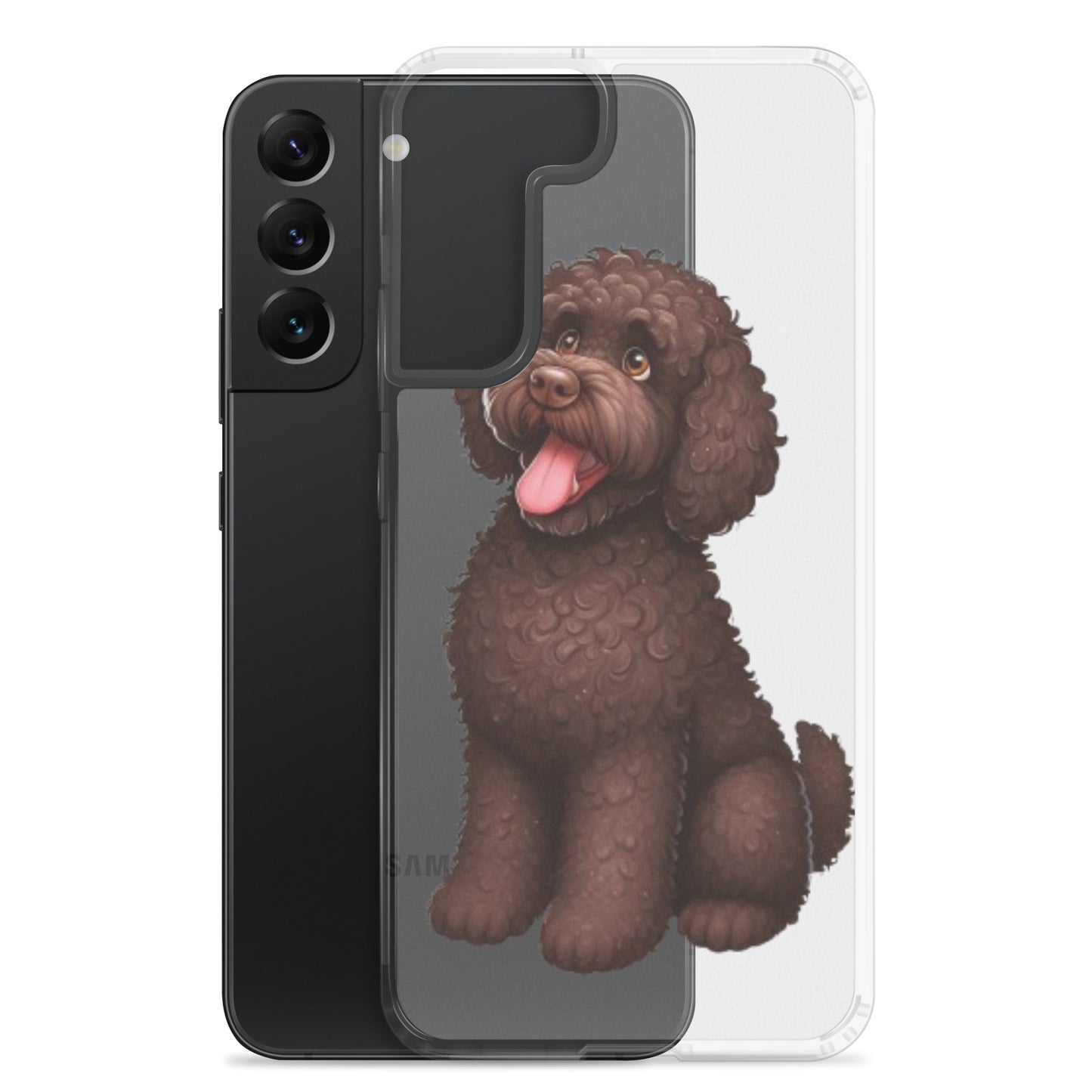 Funda transparente water dog happy