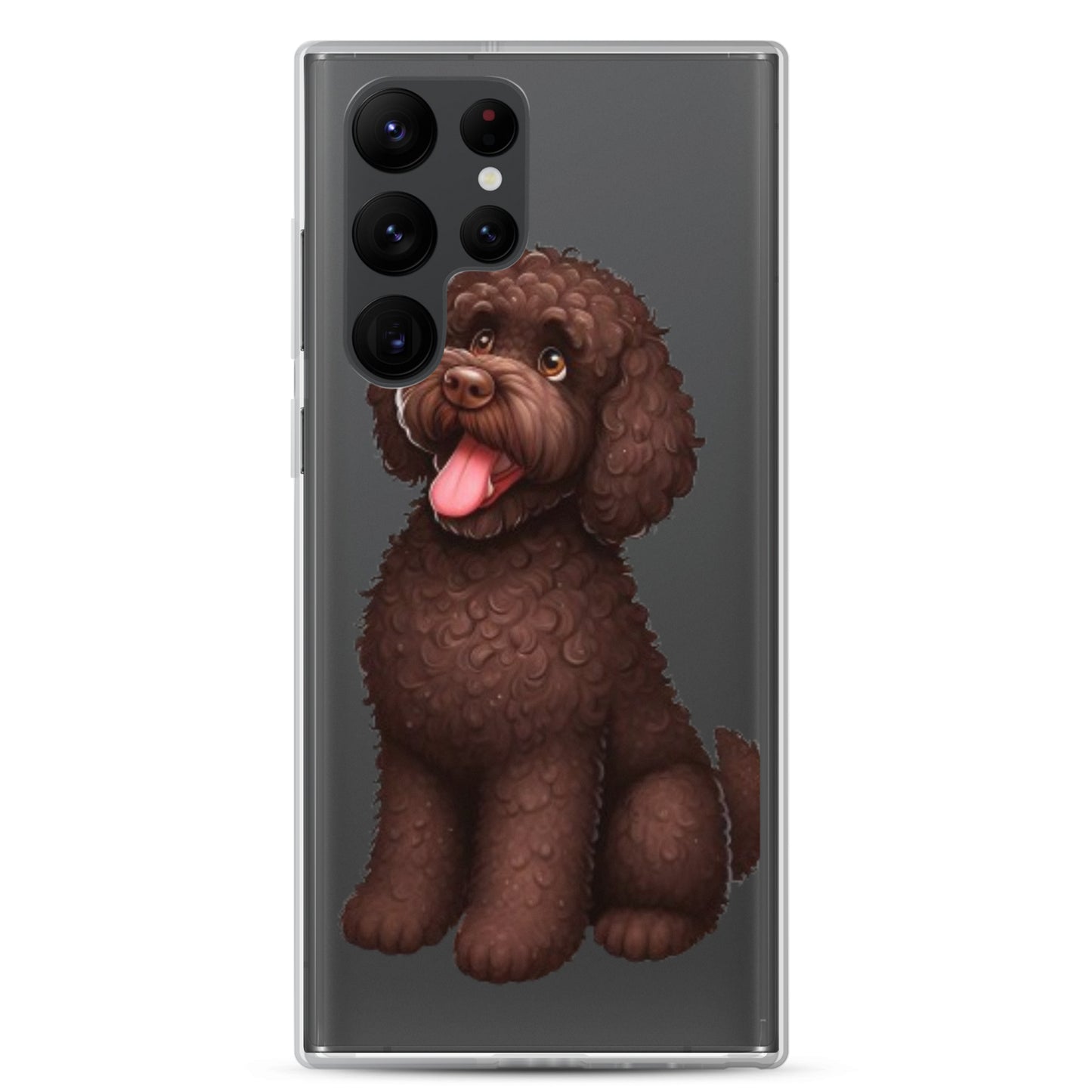 Funda transparente water dog happy