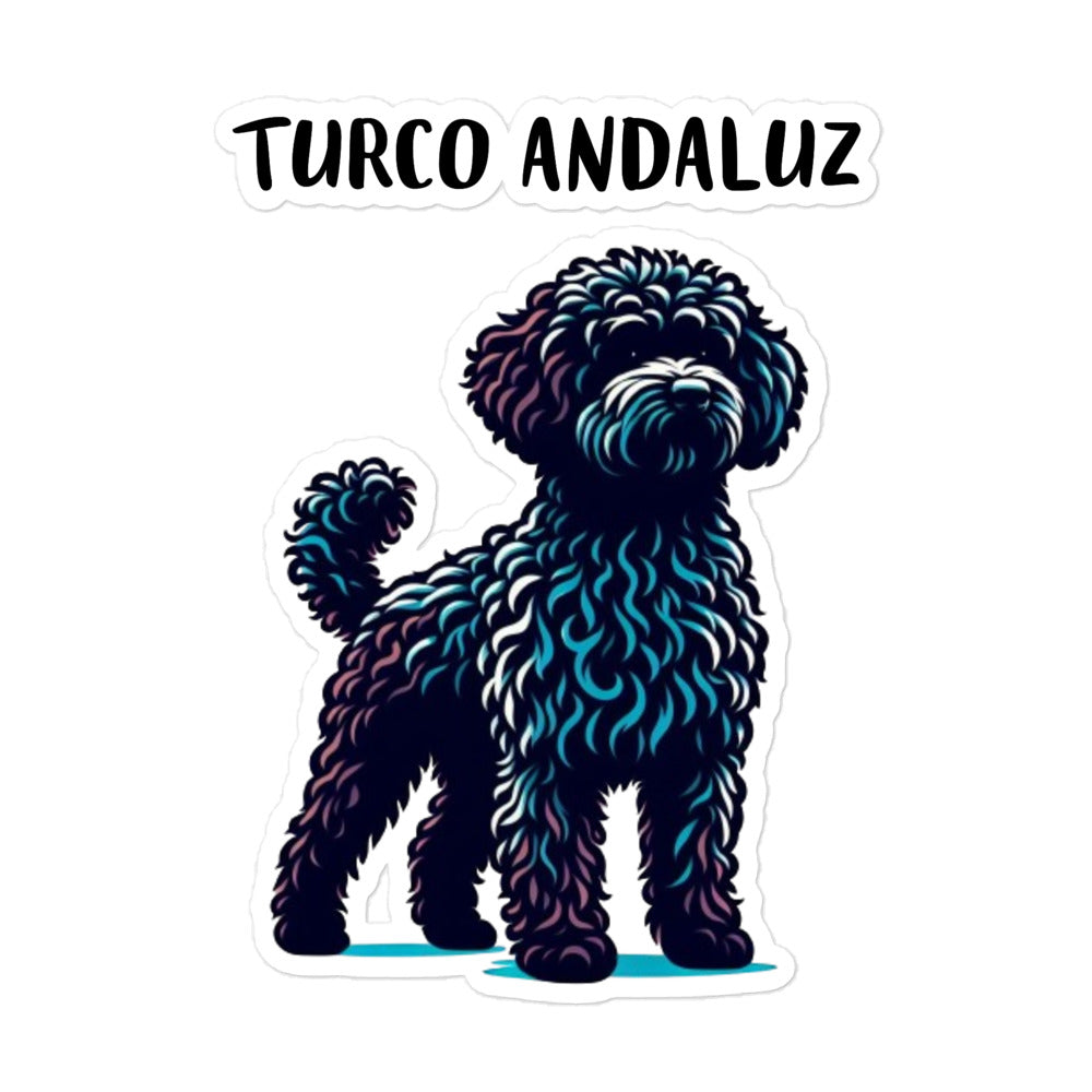 Pegatina water dog turco andaluz