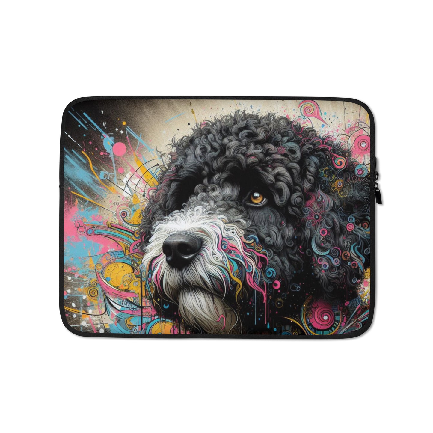 Funda para portátil perro de agua color