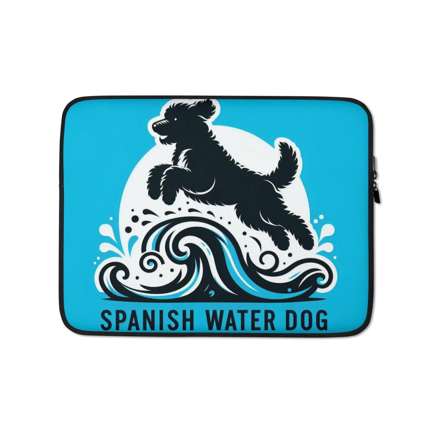 Funda para portátil perro de agua waves