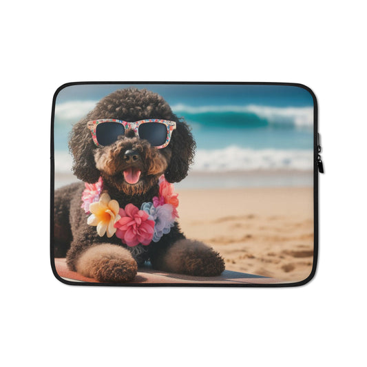 Funda para portátil perro de agua hawai