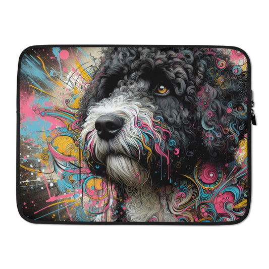 Funda para portátil perro de agua color