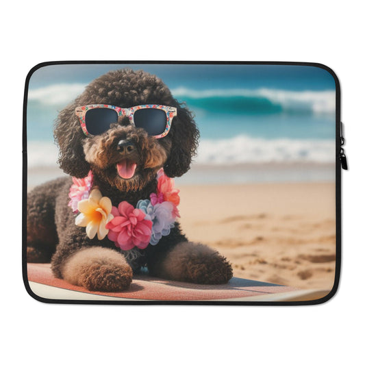 Funda para portátil perro de agua hawai