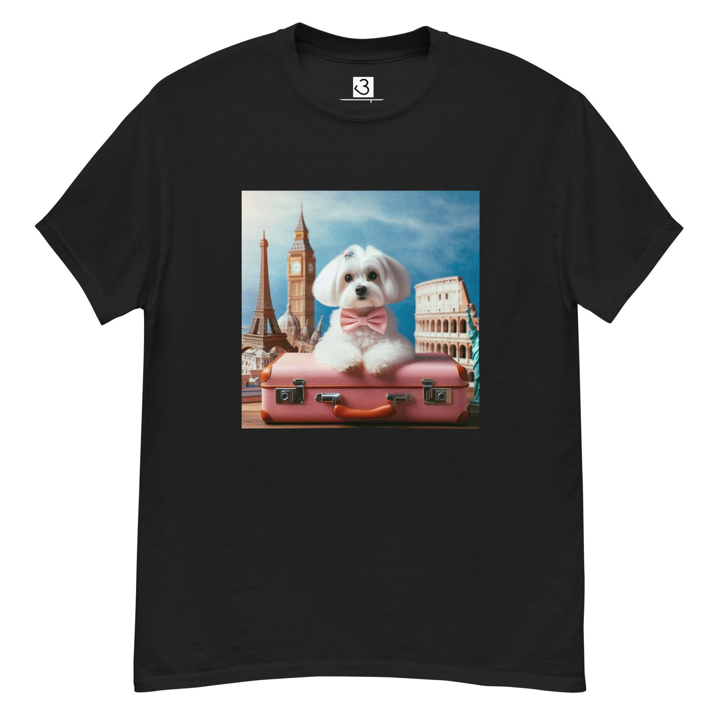 Camiseta bichón maltés viaje