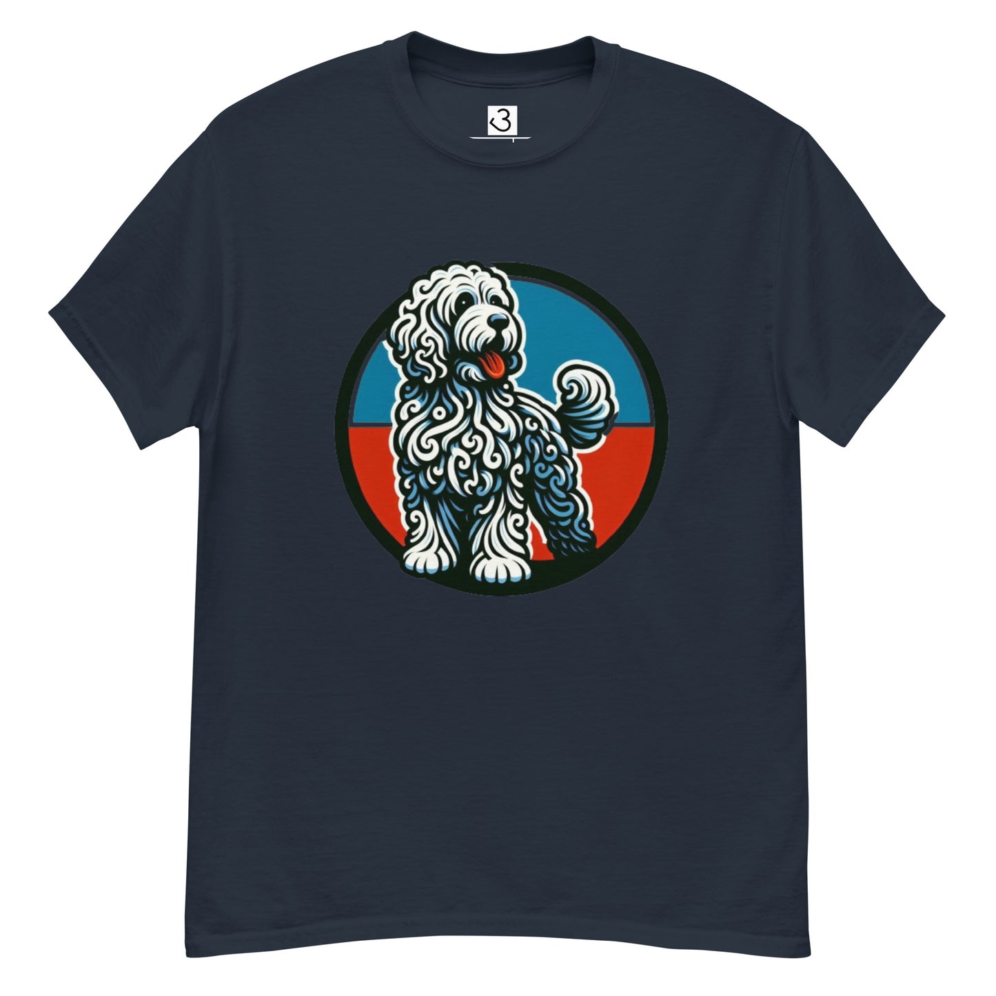 Camiseta water dog blanco