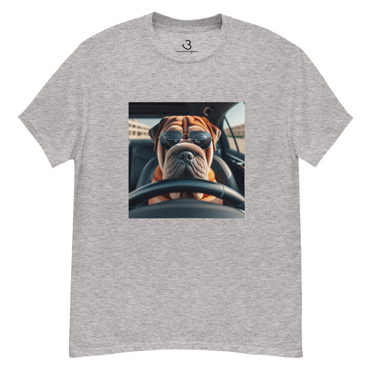 Camiseta shar pei car