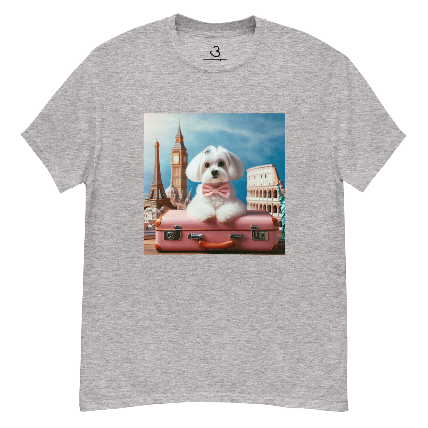 Camiseta bichón maltés viaje