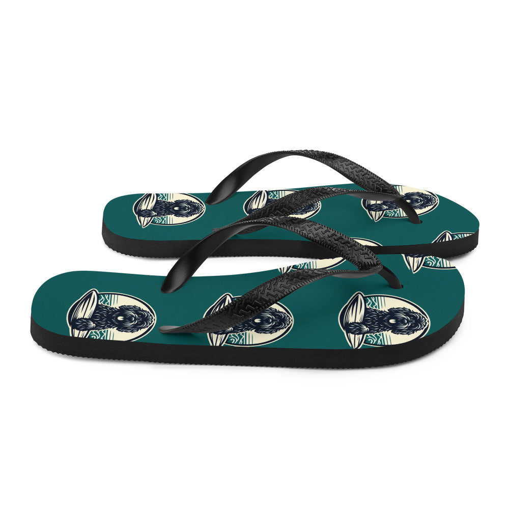 Chanclas water dog green