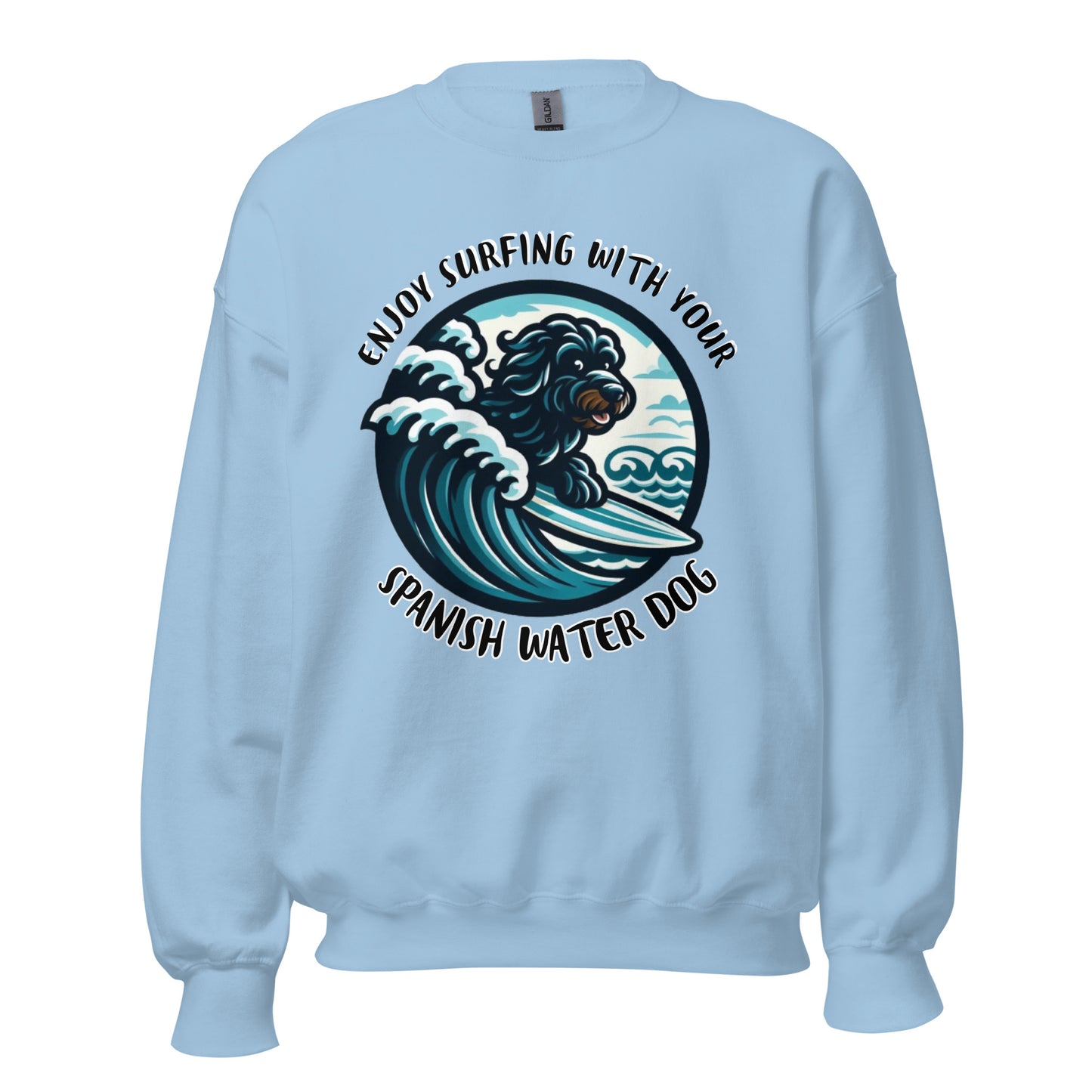 Sudadera water dog enjoy surfing