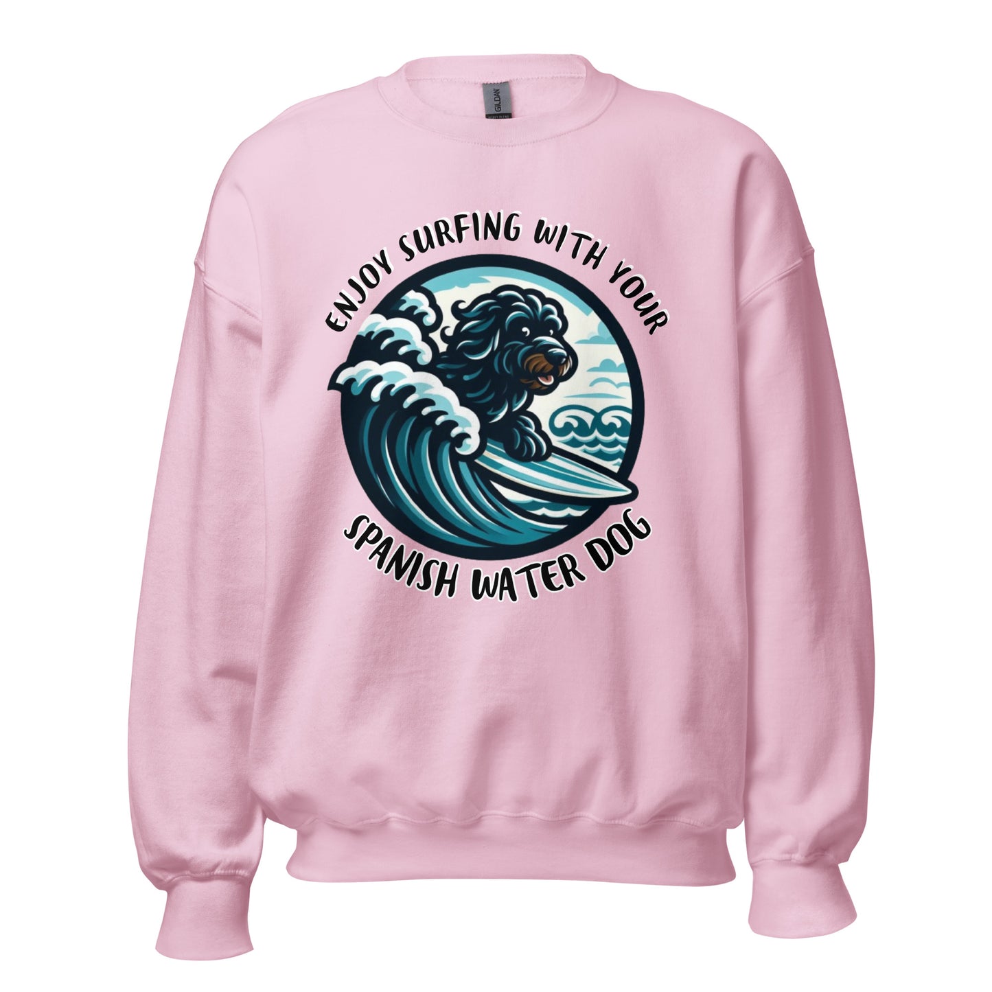 Sudadera water dog enjoy surfing