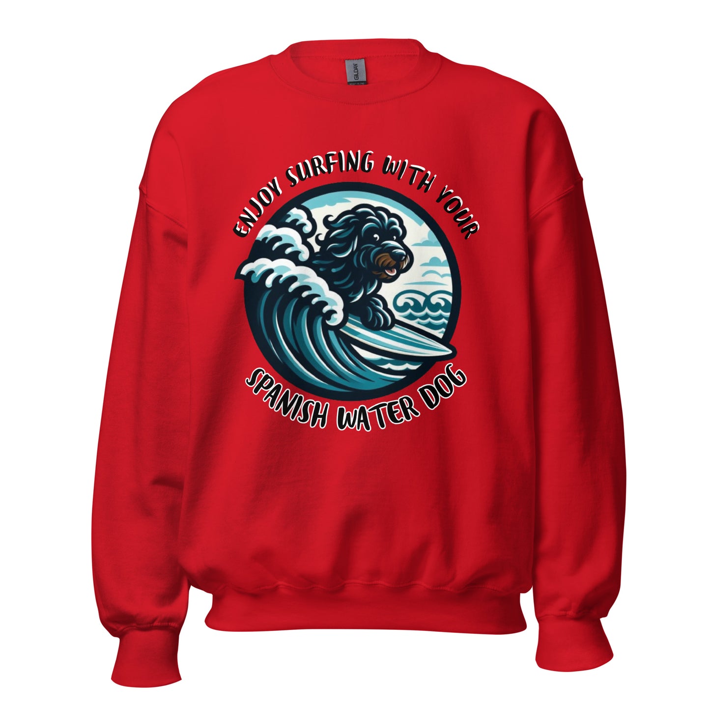 Sudadera water dog enjoy surfing