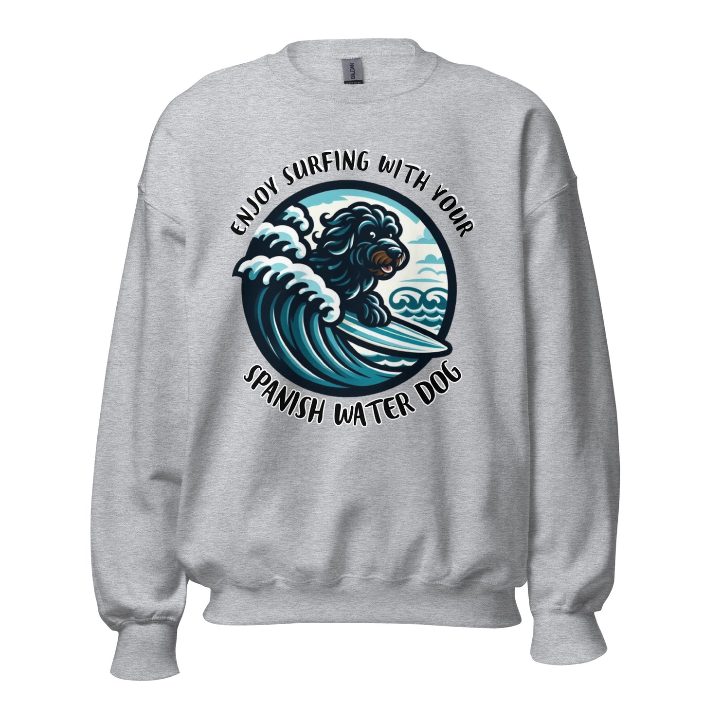 Sudadera water dog enjoy surfing