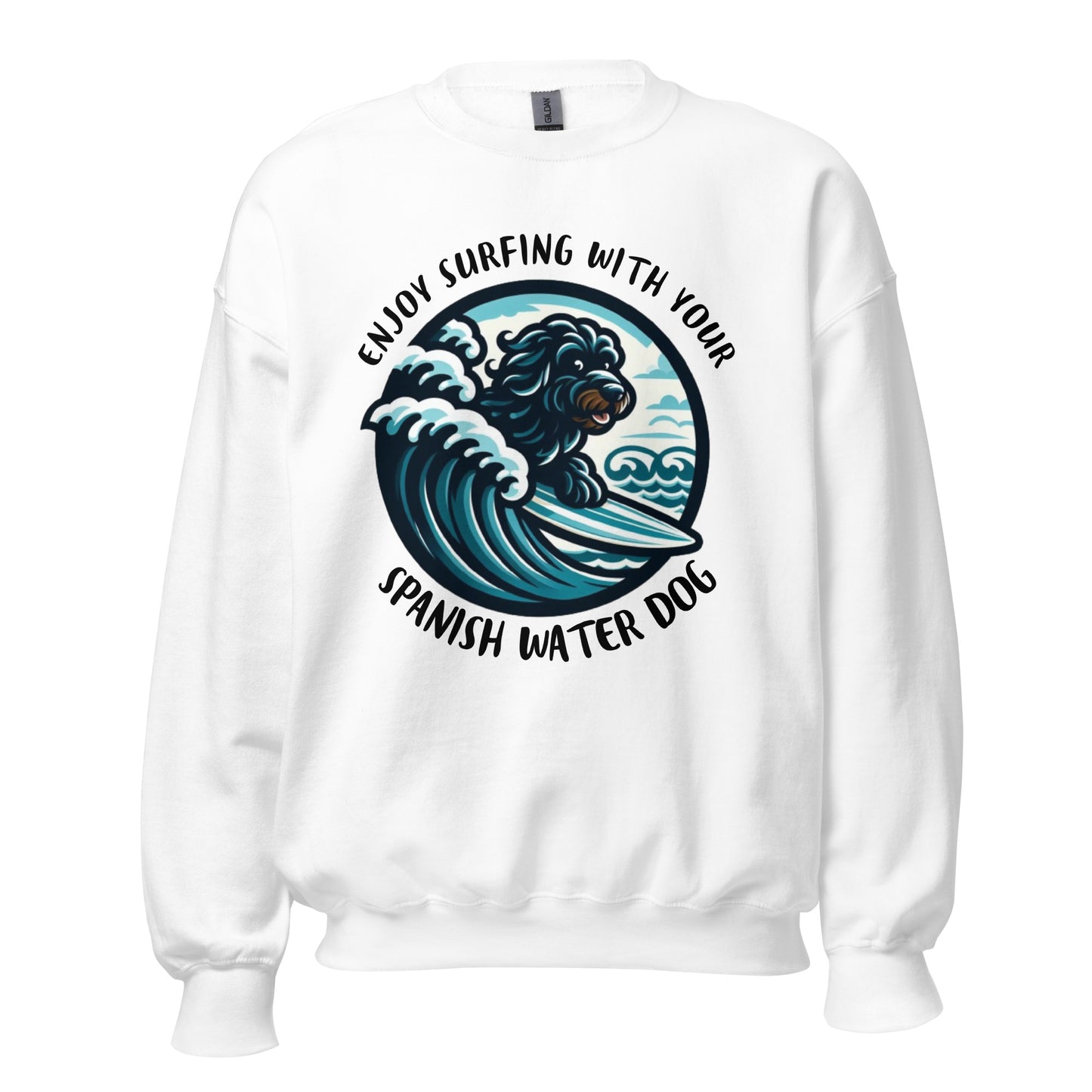 Sudadera water dog enjoy surfing