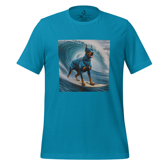 Camiseta Dóberman surfer