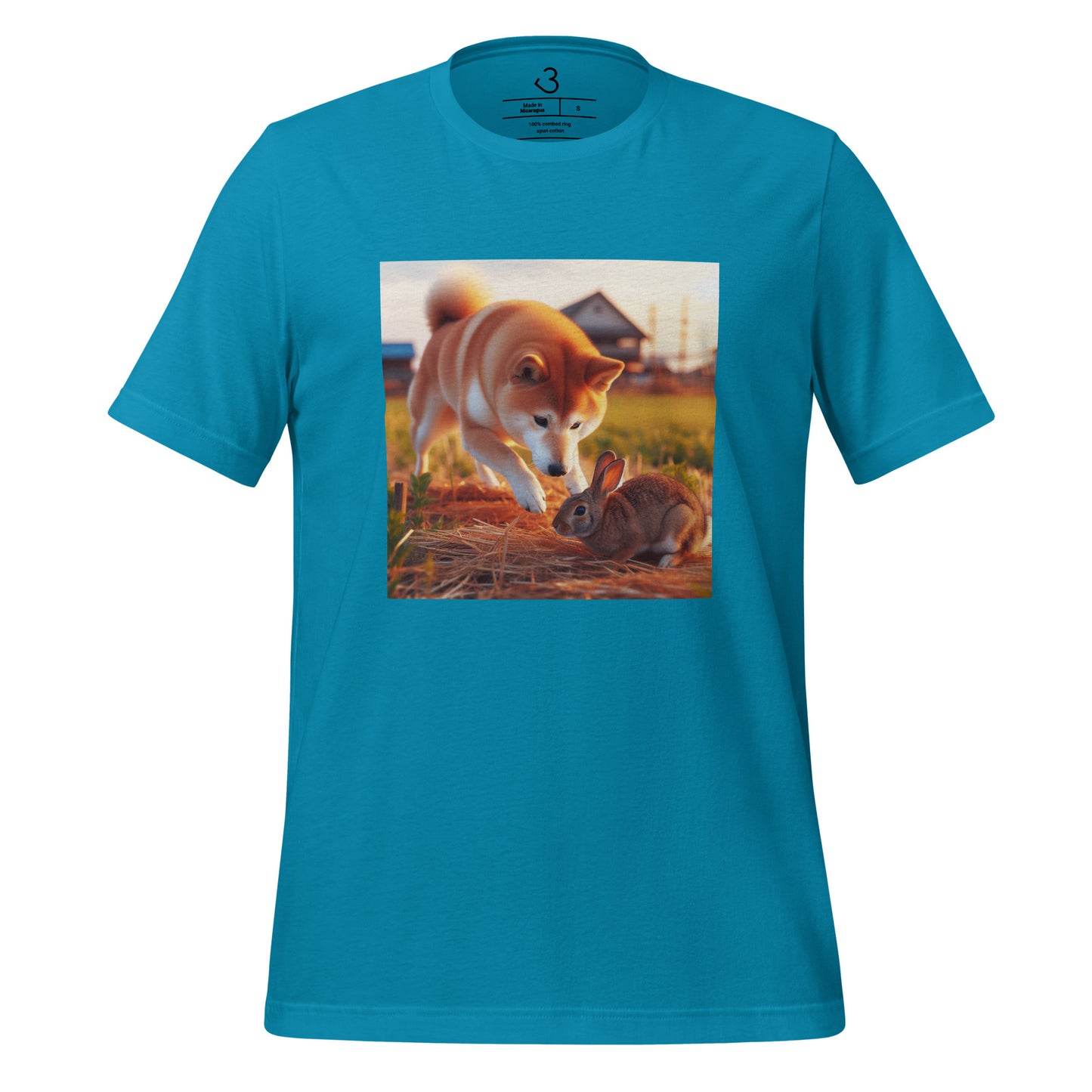 Camiseta shiba inu conejo