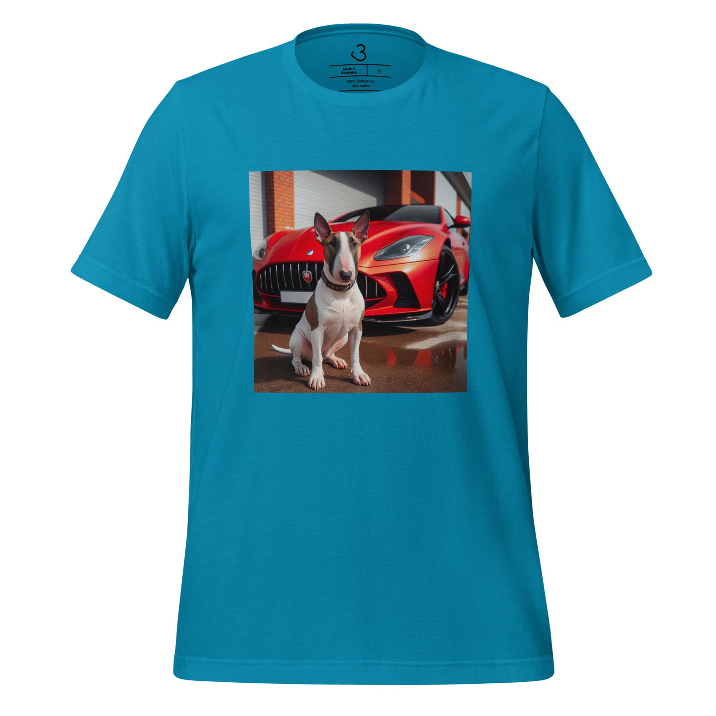 Camiseta bull terrier car