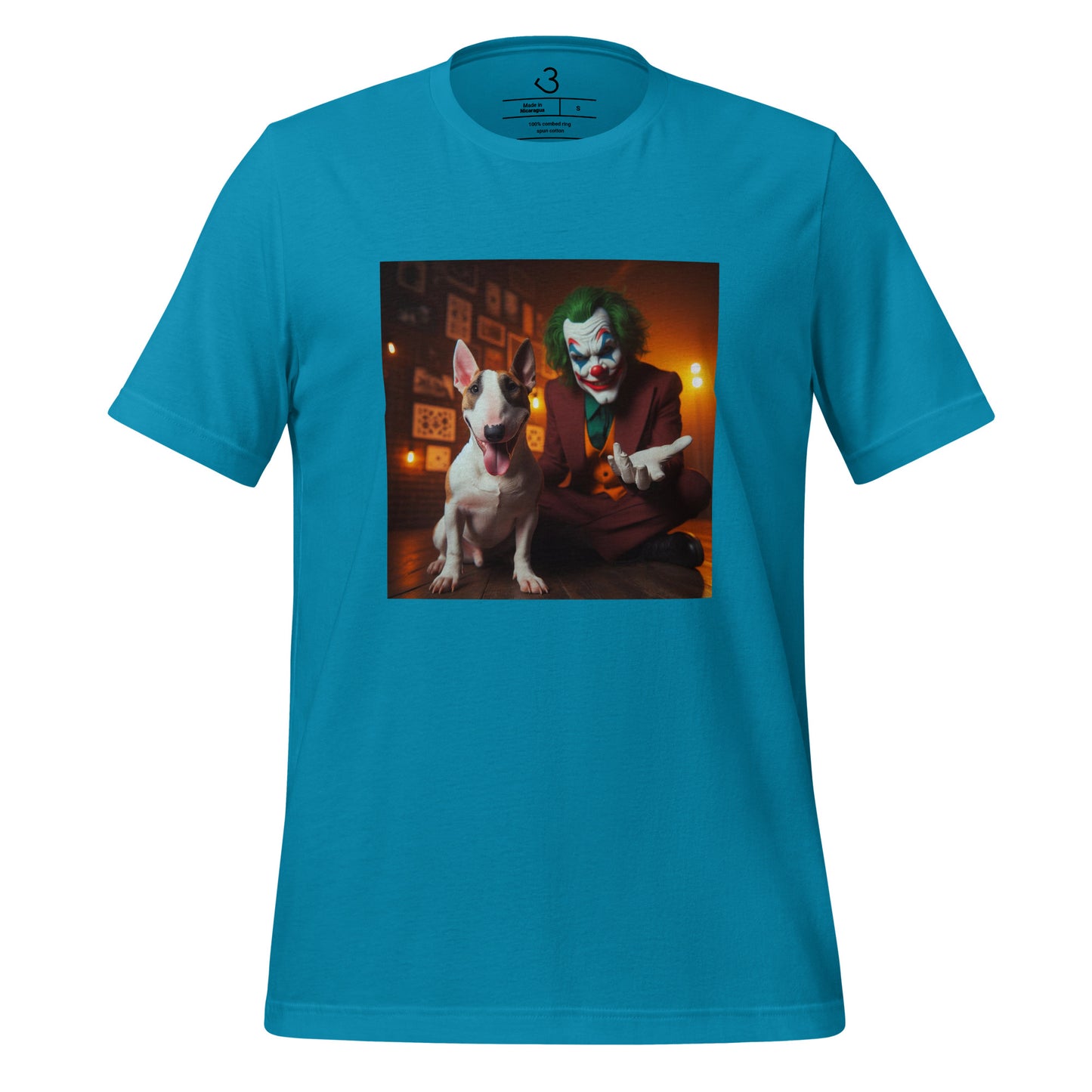 Camiseta bull terrier joker