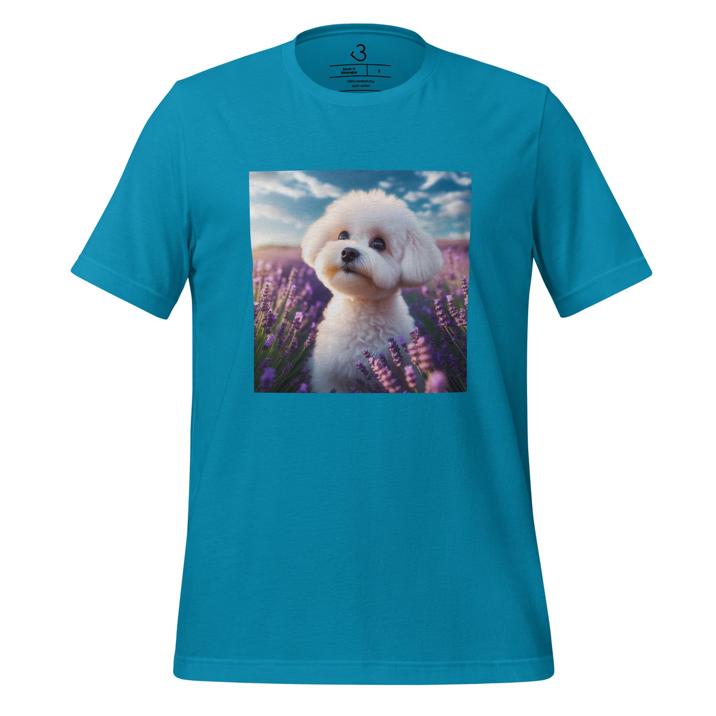 Camiseta bichón maltés lavanda