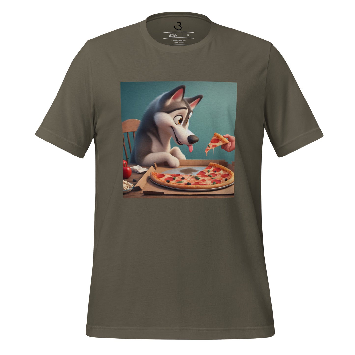 Camiseta husky pizza