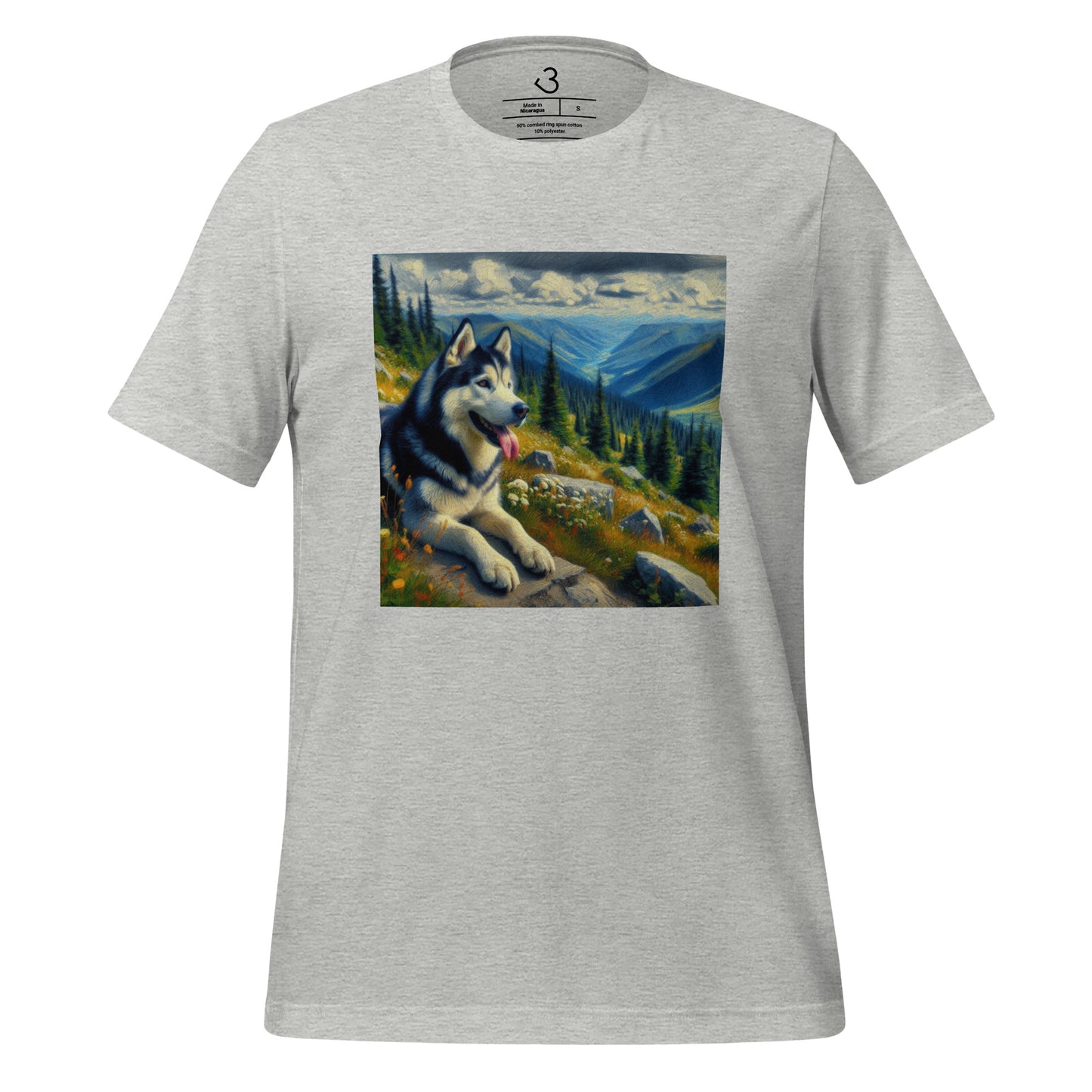 Camiseta husky mountains