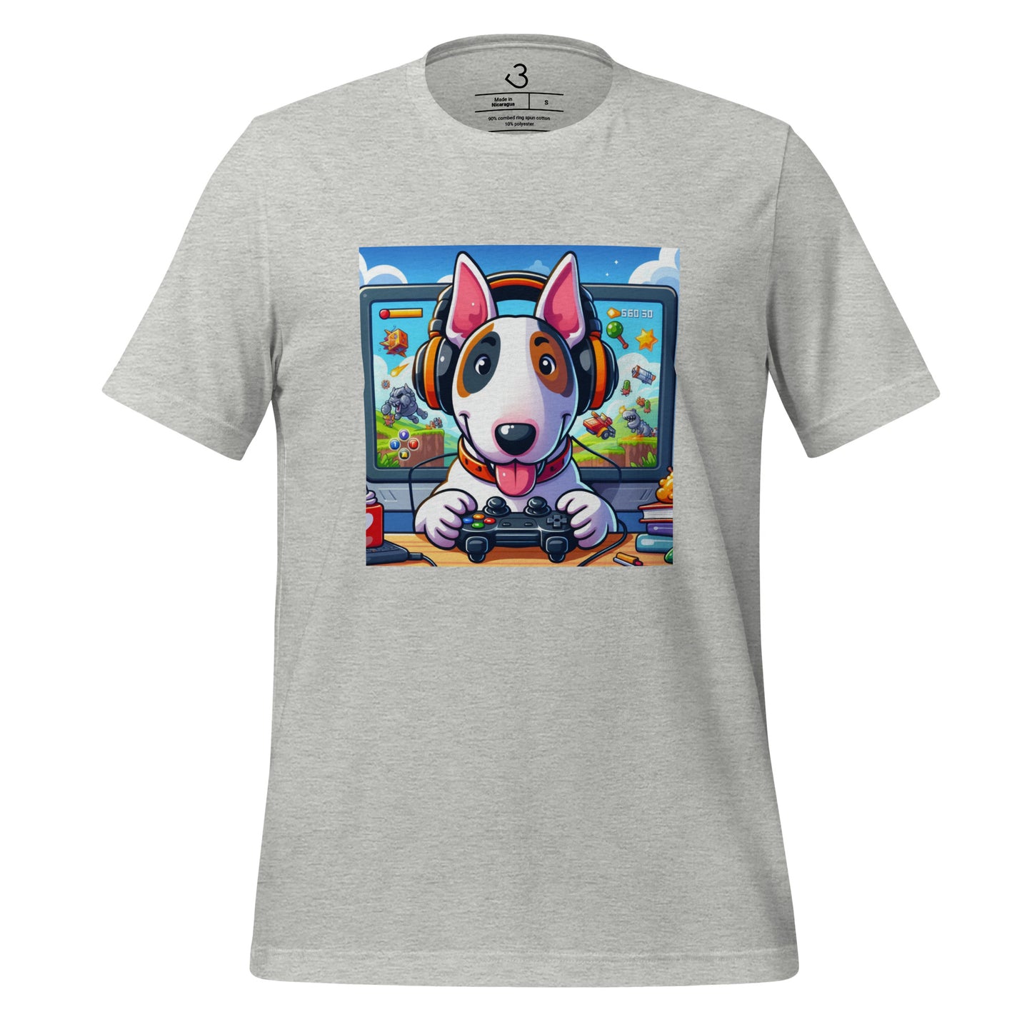 Camiseta bull terrier gamer